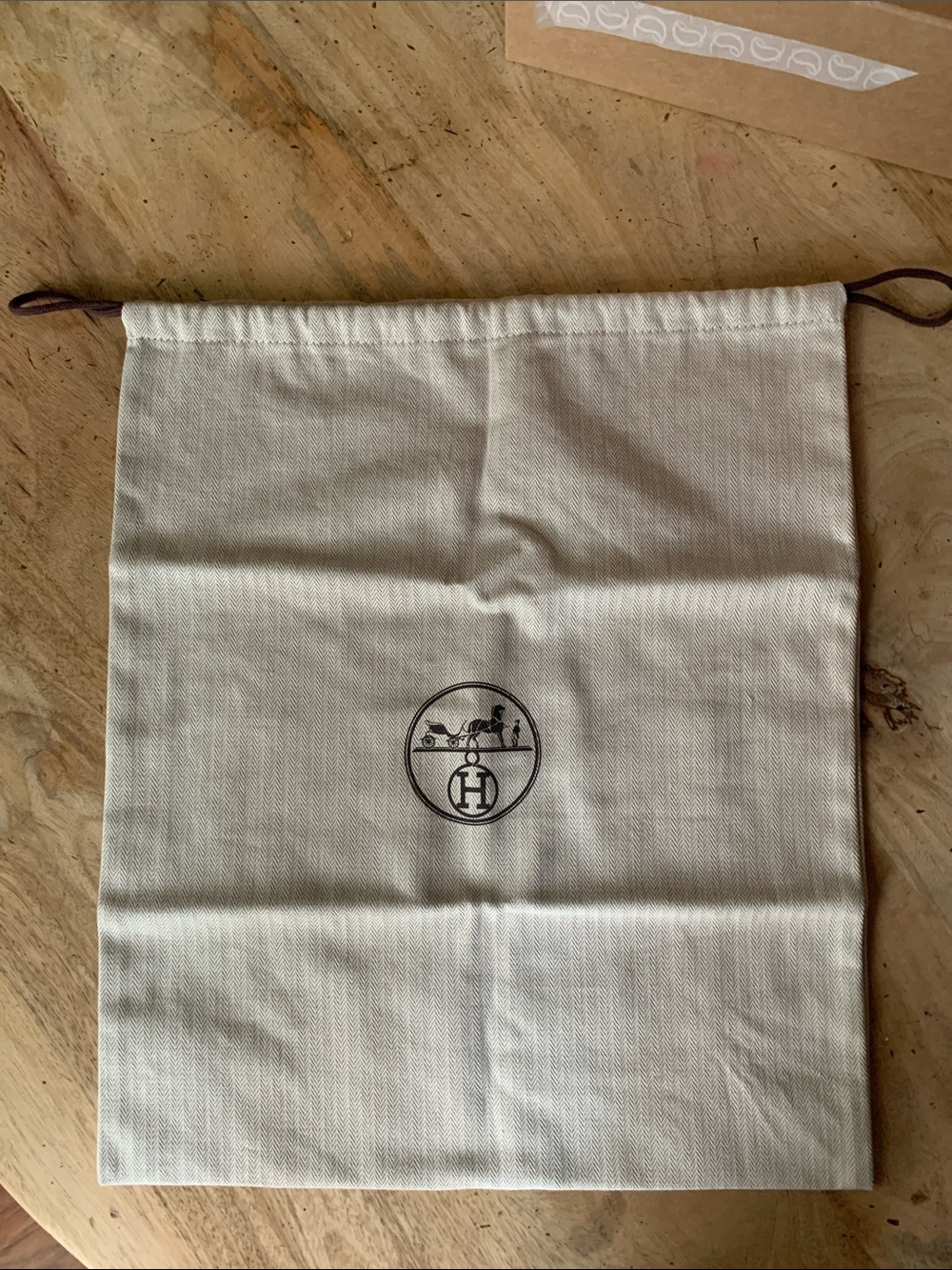HERMÈS Dustbag w/drawstring